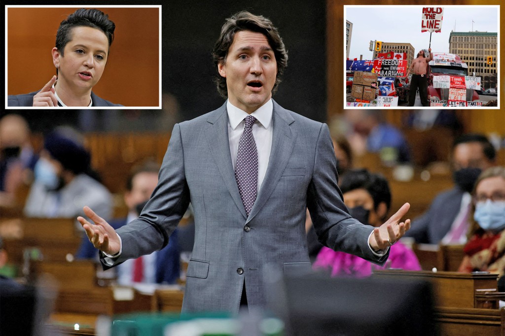 Justin Trudeau sparked outrage after accusing conservatives of supporting the swastika