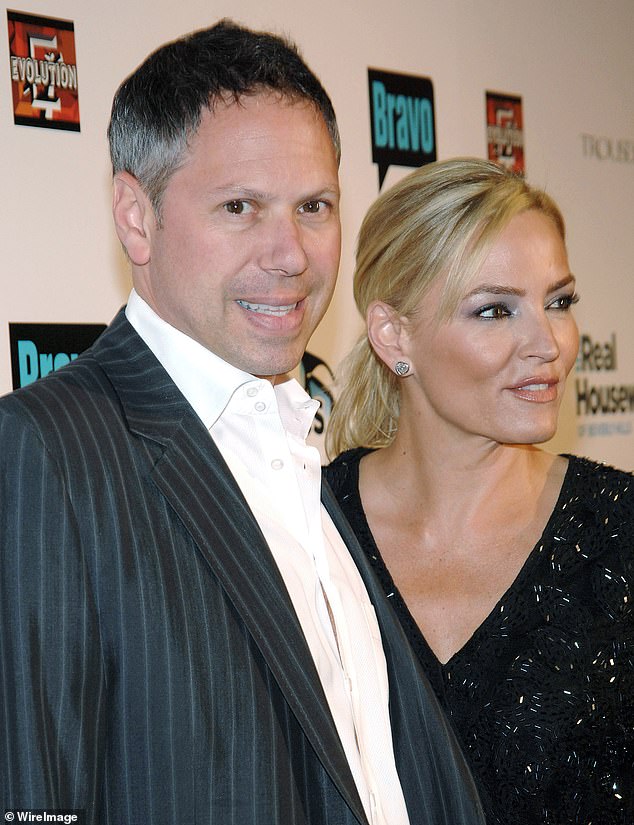 Allegations: Andrew Wedderhorn, 56, CEO of the company that owns Fatburger, is being investigated for securities fraud, money laundering and attempted tax evasion.  Andrew and his ex-wife Tiffany Federhorn pictured in 2010