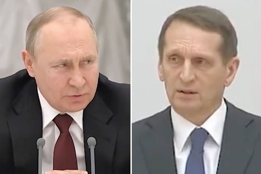 Putin attacks Russian intelligence chief in video spread