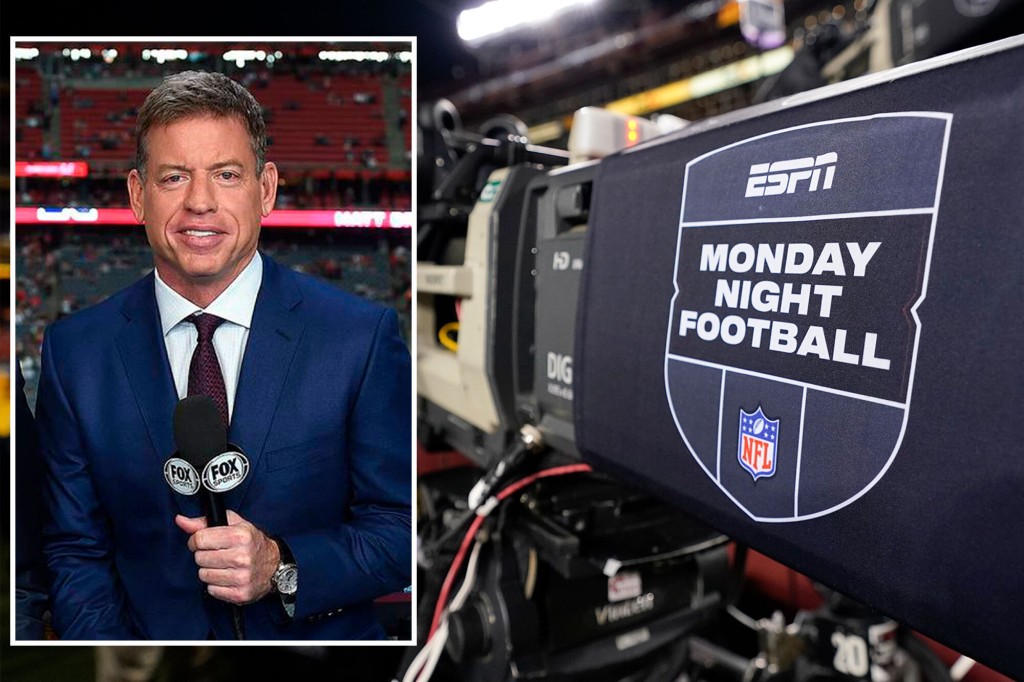 Troy Aikman is about to leave Fox to take part in 'Monday Night Football'