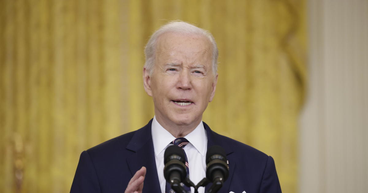 Biden addresses Russia’s “unprovoked and unjustified” attack on Ukraine
