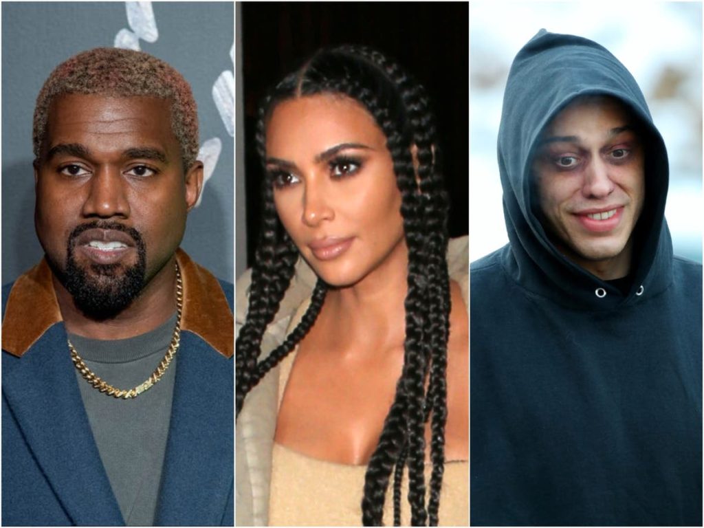Kanye West shares a photo of Kim Kardashian and dating Pete Davidson in a new Valentine's Day post
