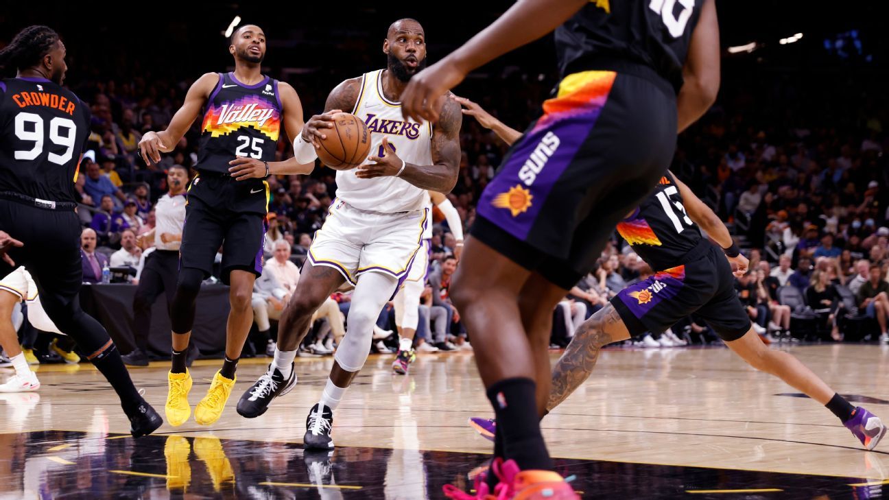 Lakers’ LeBron James becomes the first player in NBA history to reach 10,000 points, rebounds, and assists