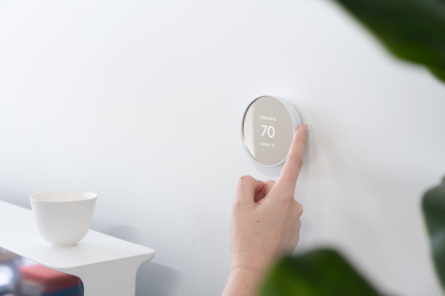 Google's Nest Thermostat is a good smart thermostat for those on a budget, although it doesn't work with remote temperature sensors or learn about your home's heating and cooling schedule like the pricier Nest model.