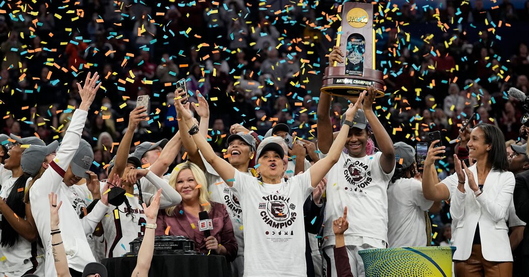 Clearly, it’s South Carolina time.  Here’s how Dawn Staley made it.