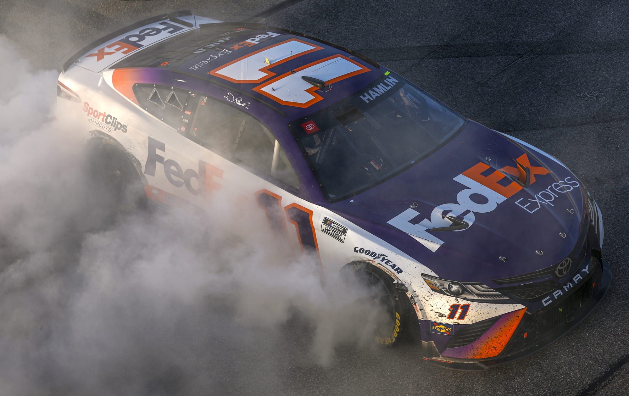 There’s only one line Denny Hamlin doesn’t finish