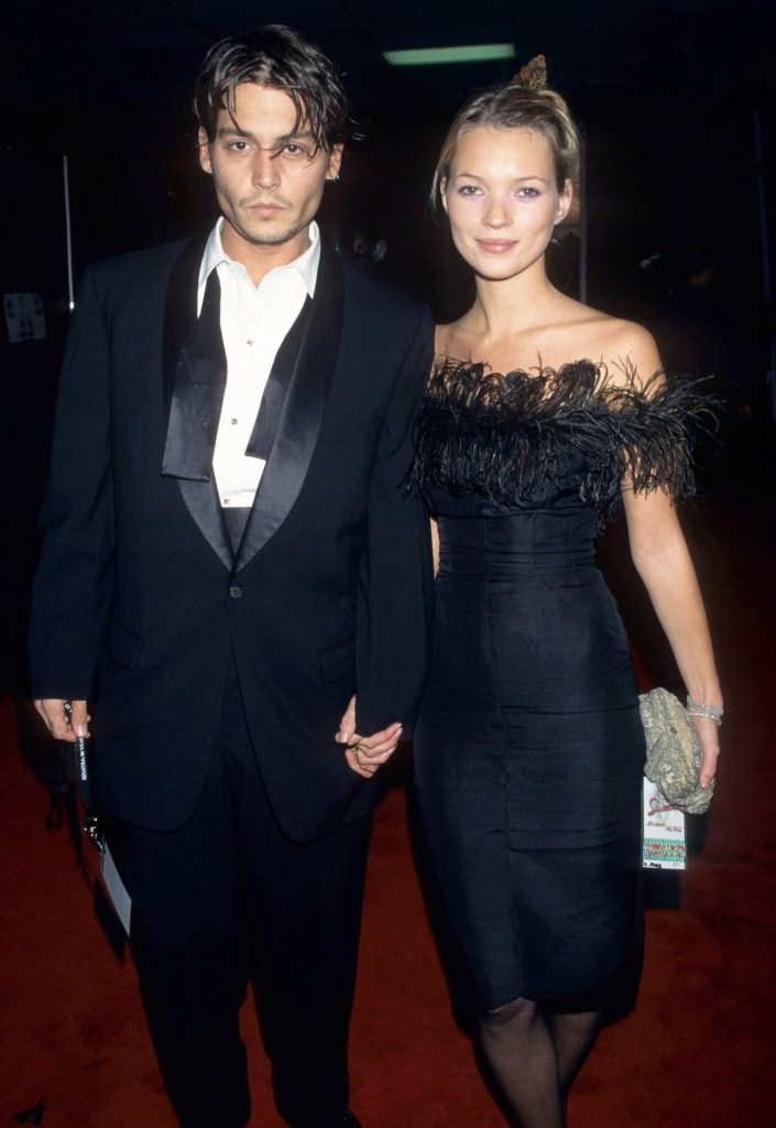Johnny Depp and Kate Moss.