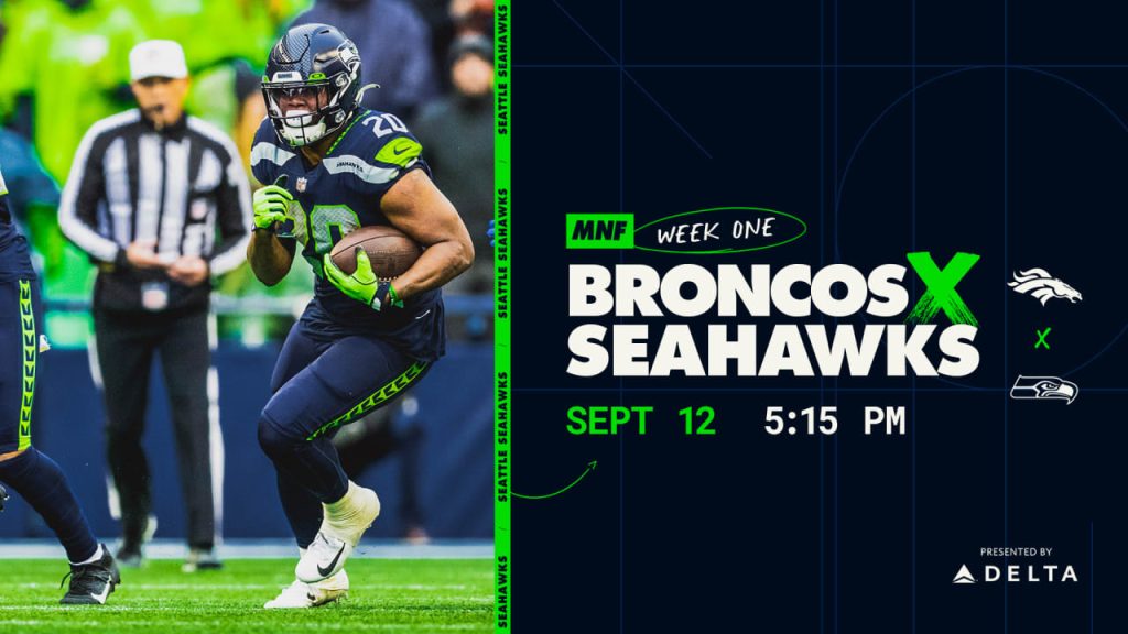 The Seahawks 2022 season opener vs Denver Broncos on Monday Night Football