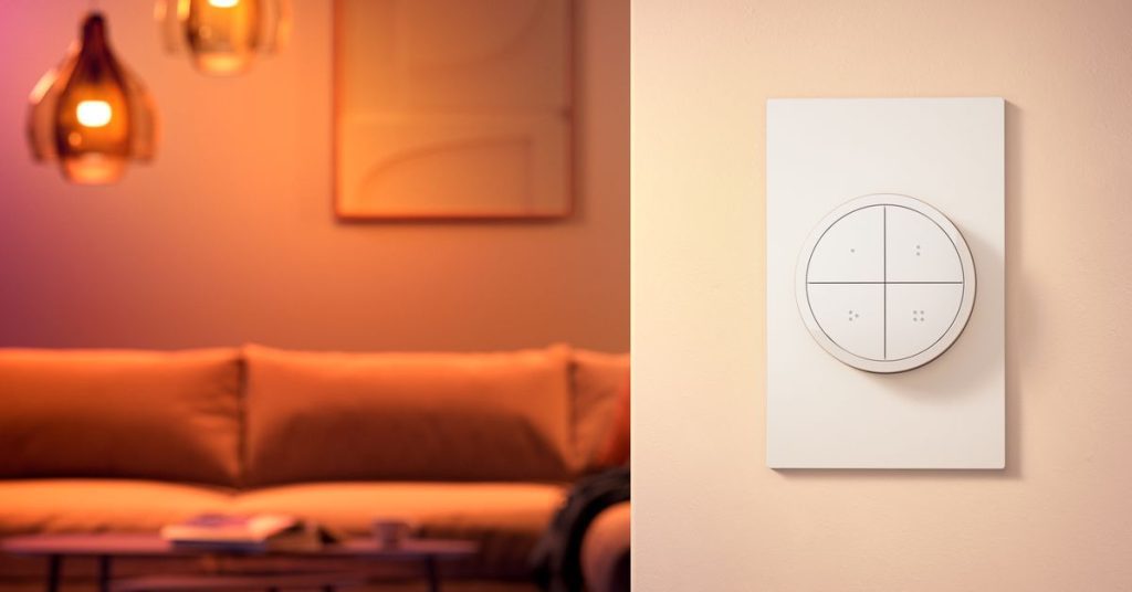 Philips Hue gets a new push-button dial switch, customizable track lighting and more