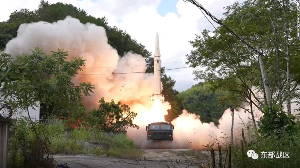 China fires missiles over Taiwan for the first time as Beijing responds to Pelosi's visit