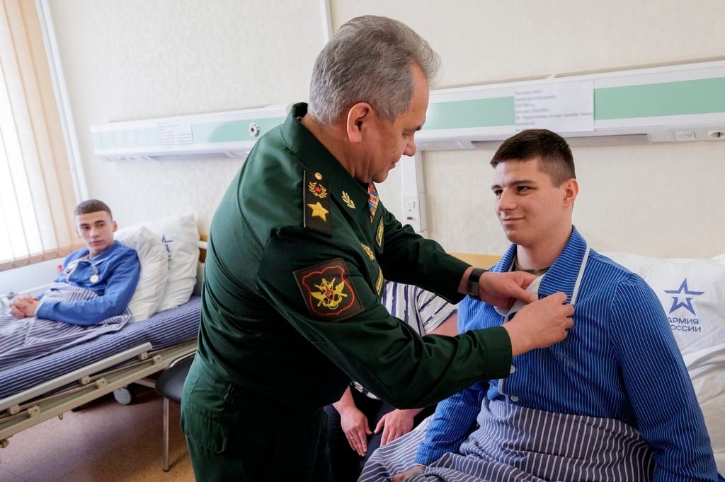 The Kremlin reported in June that Shoigu had traveled to the war zone in Ukraine to award medals to soldiers. 