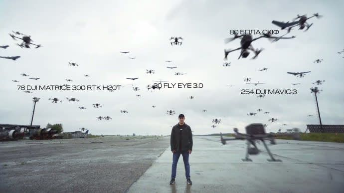 Ukraine takes an army of 472 drones into the sky at once