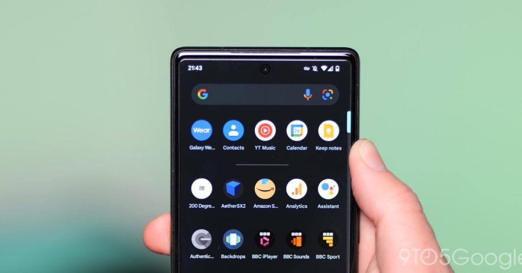 Unified Pixel Launcher search missing in Android 13
