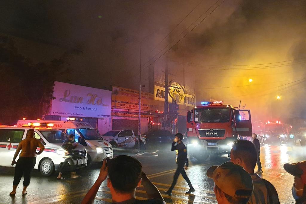 Fire at karaoke bar in Vietnam leaves at least 12 dead
