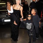 Kim Kardashian oozes glam after a D&G show with kids in Saint, Chicago and Psalm during MFW