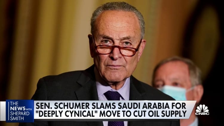 Democrats rally against Saudi Arabia after OPEC+ cut oil production