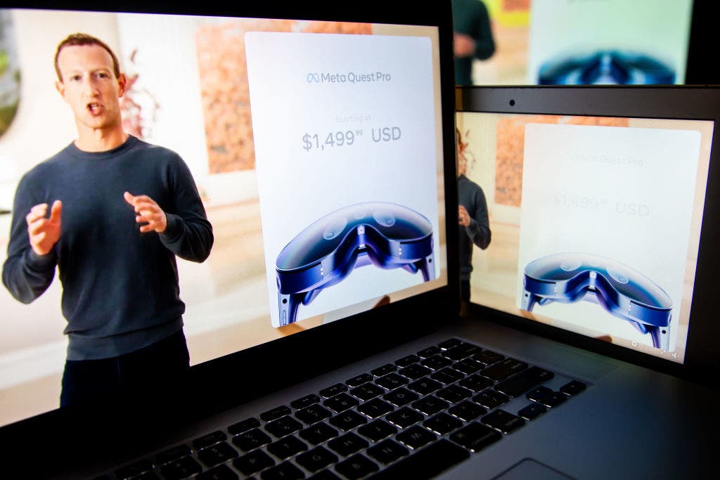 Facebook owner Meta unveils new $1,500 virtual reality glasses targeting businesses