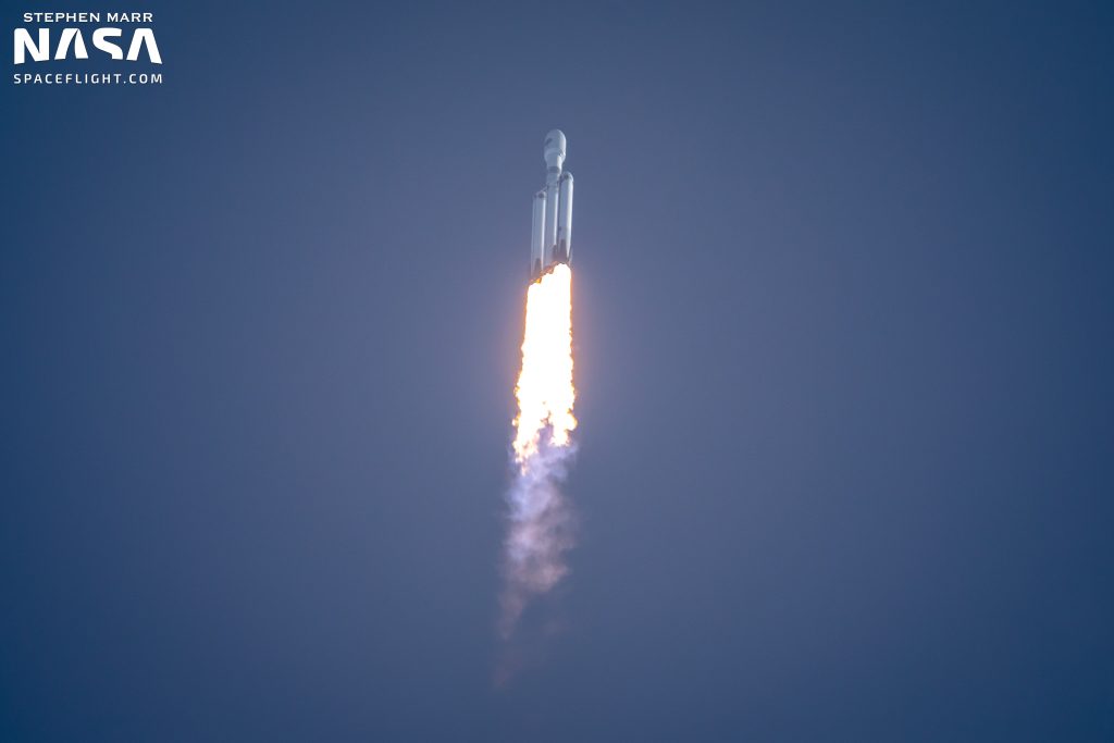 SpaceX's Falcon Heavy takes command of the USSF-44 on its first flight in three years