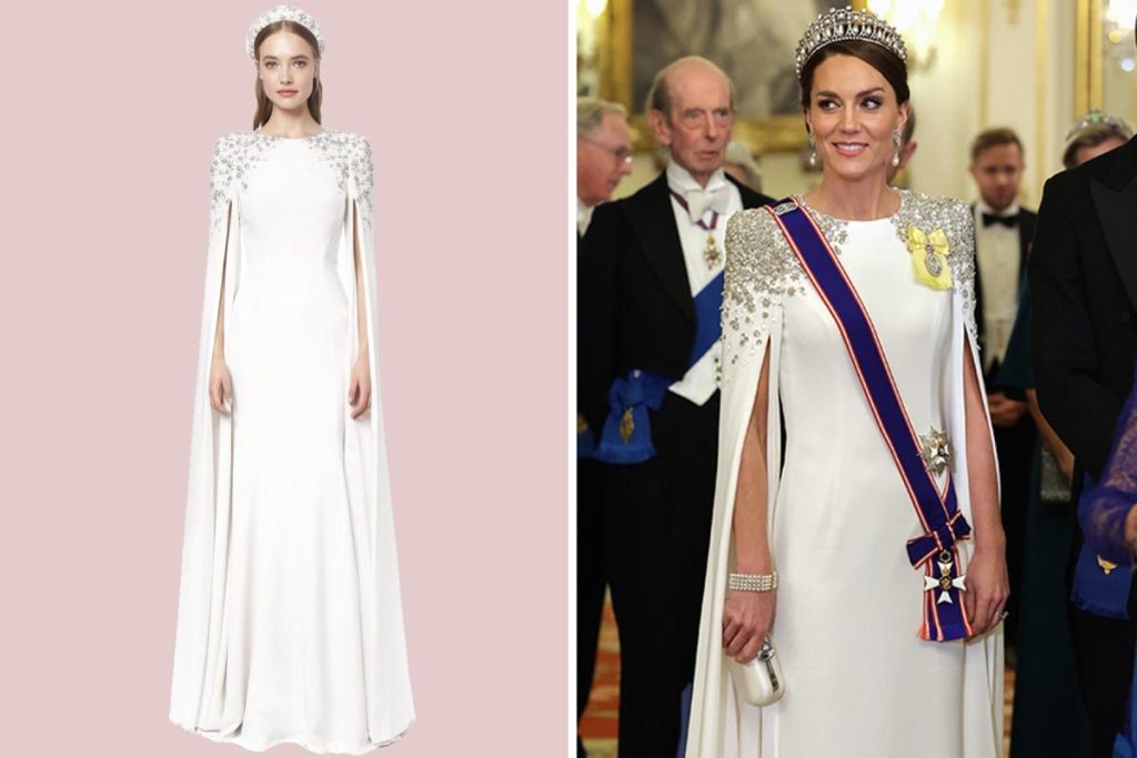 Kate Middleton just wore an off-the-shelf wedding dress to a royal event — and it has a special connection to Queen Elizabeth