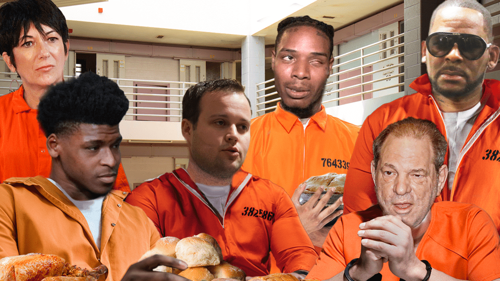 The Thanksgiving feasts of the celebrity inmates are revealed