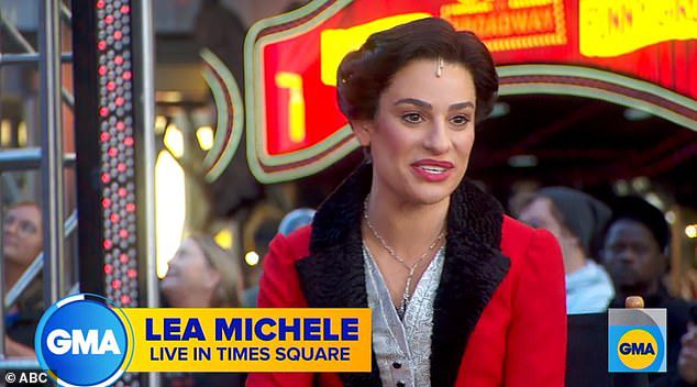 Time to shine: Michelle spoke to Good Morning America in New York City in October while rehearsing for the T Day parade