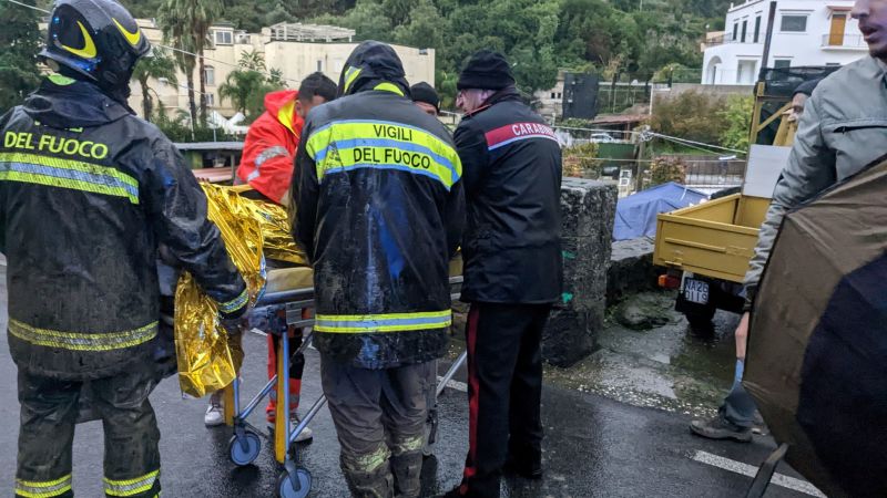 Landslide in Italy: 1 killed and 10 missing on the island of Ischia