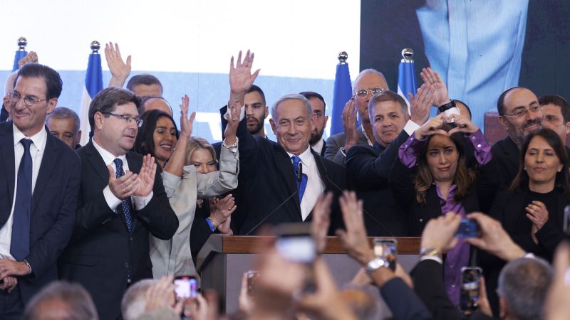 Israeli Prime Minister Yair Lapid congratulates Benjamin Netanyahu on his election victory