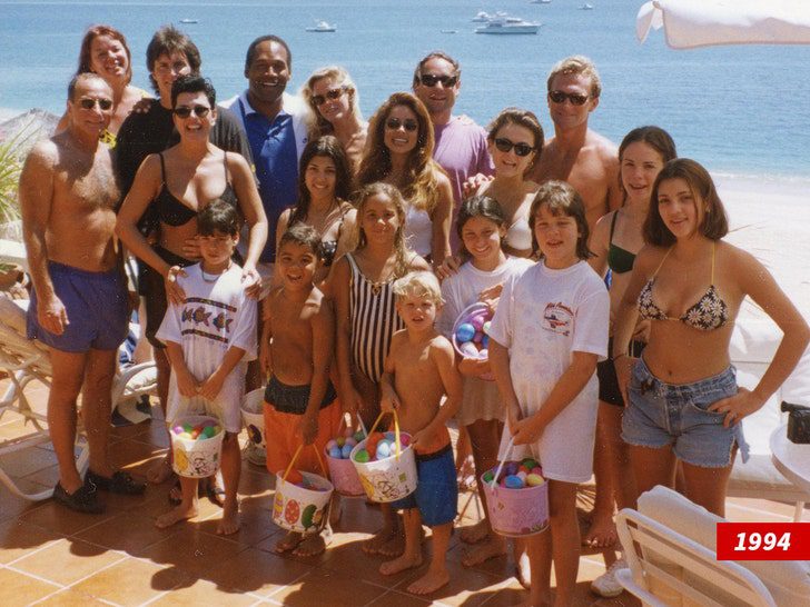OJ Simpson with the Kardashian-Jenner family